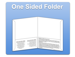 University Style Folder - One Sided