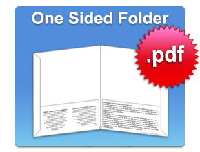 Download Order Form - pdf - one sided folder