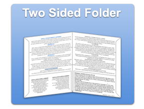 University Style Folder - Two Sided